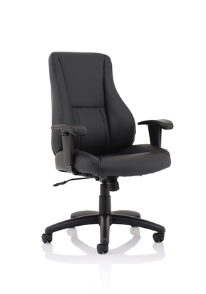 Winsor Black Leather Chair No Headrest Image 17
