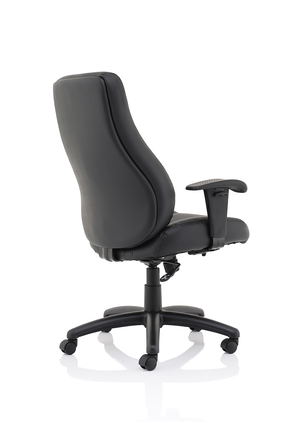 Winsor Black Leather Chair No Headrest Image 19