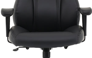 Winsor Black Leather Chair With Headrest Image 18