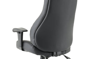 Winsor Black Leather Chair With Headrest Image 15