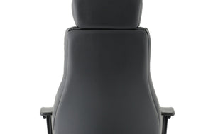 Winsor Black Leather Chair With Headrest Image 14
