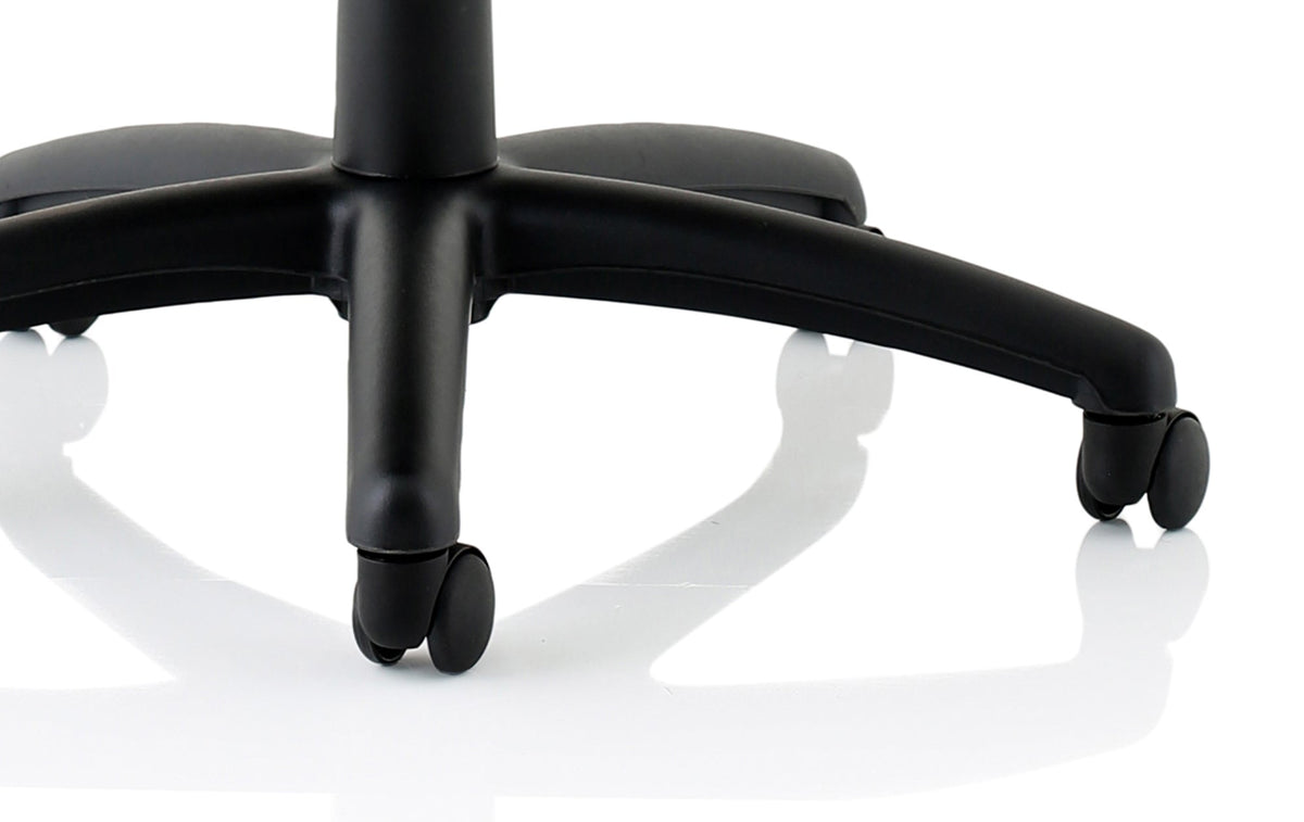 Winsor Black Leather Chair With Headrest Image 10