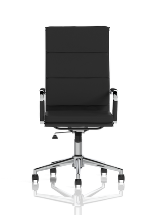 Hawkes Black PU Chrome Frame Executive Chair Image 2