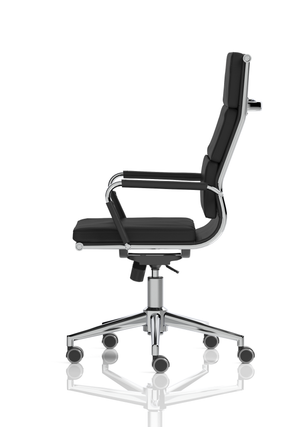 Hawkes Black PU Chrome Frame Executive Chair Image 4
