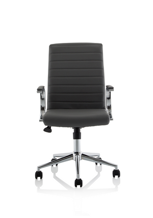 Ezra Executive Grey Leather Chair Image 3