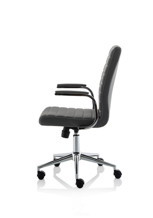 Ezra Executive Grey Leather Chair Image 5
