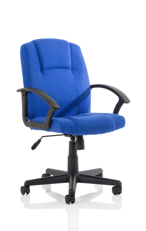 Bella Executive Managers Chair Blue fabric Image 2