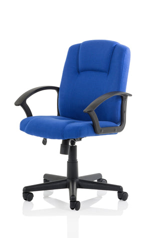 Bella Executive Managers Chair Blue fabric Image 8