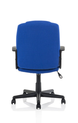 Bella Executive Managers Chair Blue fabric Image 5