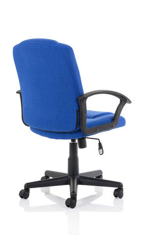 Bella Executive Managers Chair Blue fabric Image 4