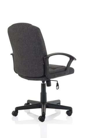 Bella Executive Managers Chair Charcoal Fabric Image 8