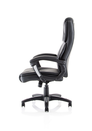 Stratford High Back Black Leather Look Chair Image 5