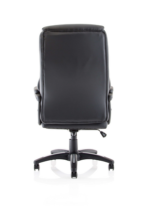Stratford High Back Black Leather Look Chair Image 7