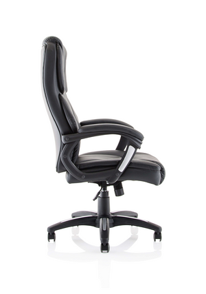 Stratford High Back Black Leather Look Chair Image 9