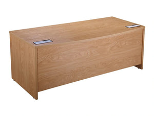 Exec 180O Elite Excecutive Desk With Bow Front In Oak 1800Mm