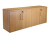 Exec Cred180O Elite 4 Door Credenza Unit With Shelves In Oak