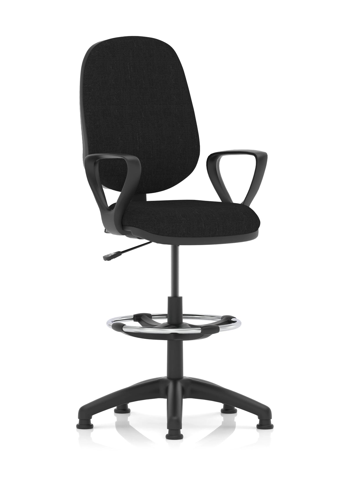 Eclipse Plus I Lever Task Operator Chair Black With High Rise Draughtsman Kit Image 3