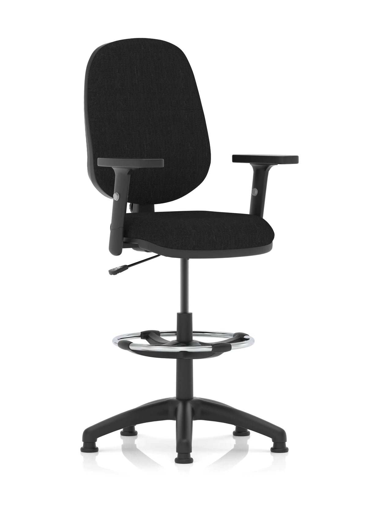Eclipse Plus I Lever Task Operator Chair Tansy Purple Fully Bespoke Colour With Loop Arms with High Rise Draughtsman Kit Image 2
