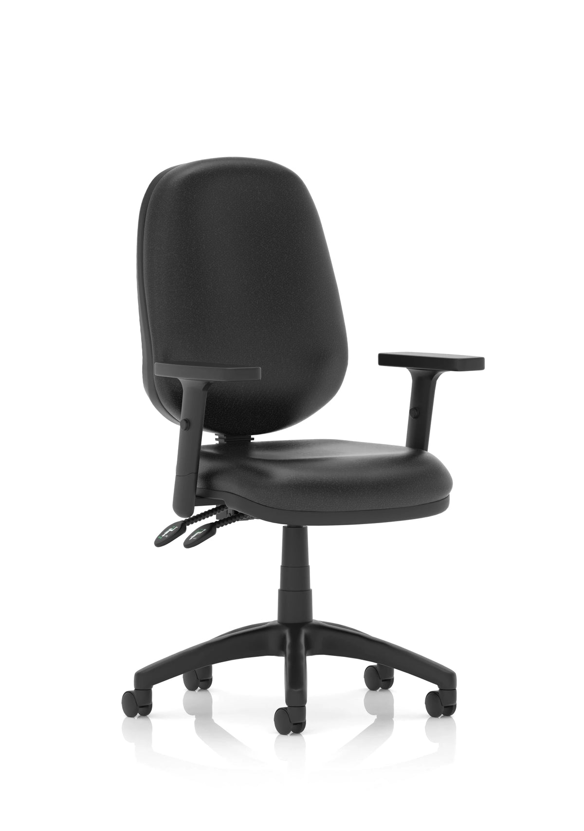 Eclipse Plus II Lever Task Operator Chair Charcoal With Loop Arms Image 3