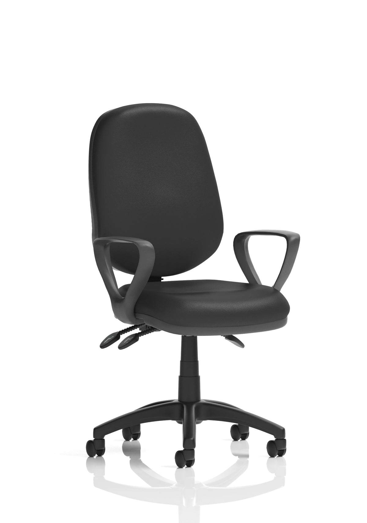 Eclipse Plus III Lever Task Operator Chair Black With Loop Arms Image 3