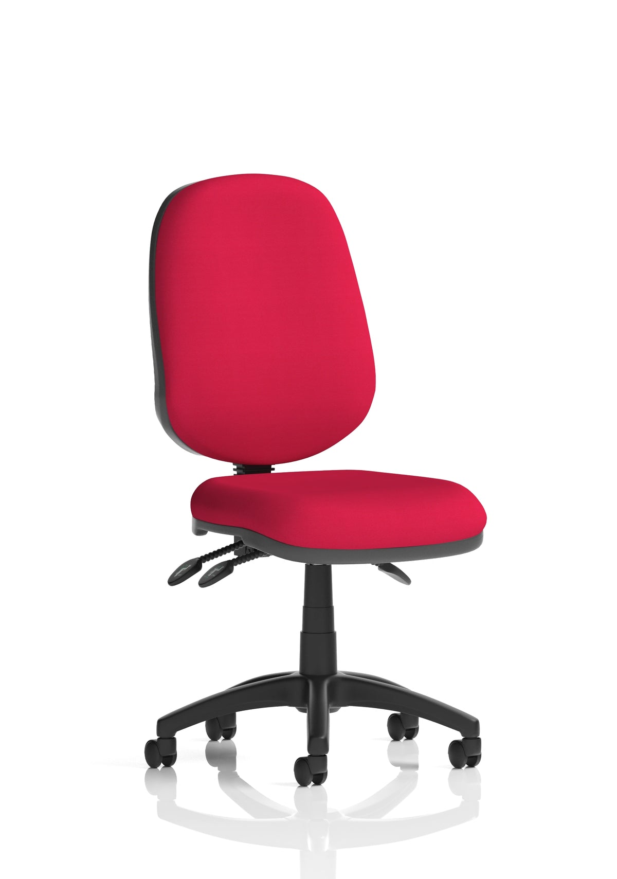 Eclipse Plus III Lever Task Operator Chair Charcoal With Height Adjustable Arms Image 3