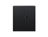 Economy Stationary Cupboards with 1 Shelf Black 2