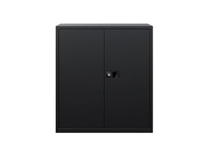 Economy Stationary Cupboards with 1 Shelf Black 2