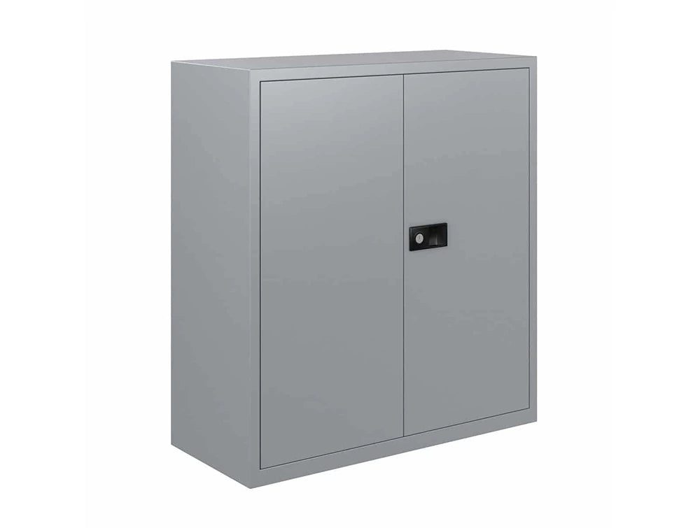 Economy Stationary Cupboards with 1 Shelf - Goose Grey
