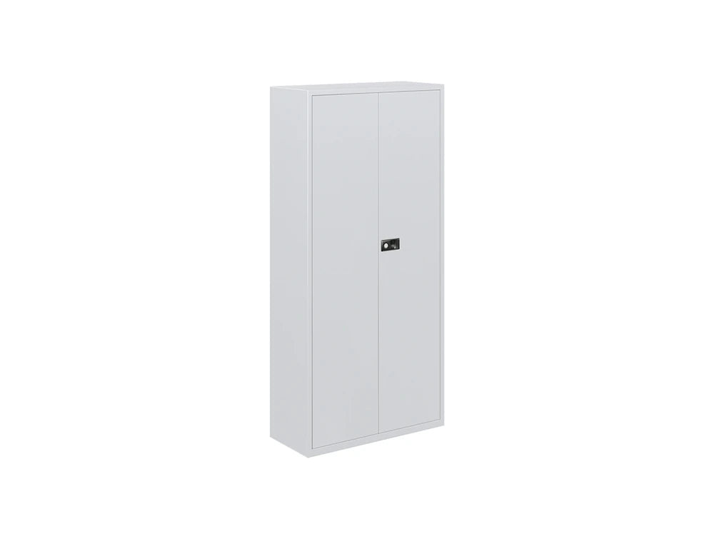 Economy Stationary Cupboards with 4 Shelves - White