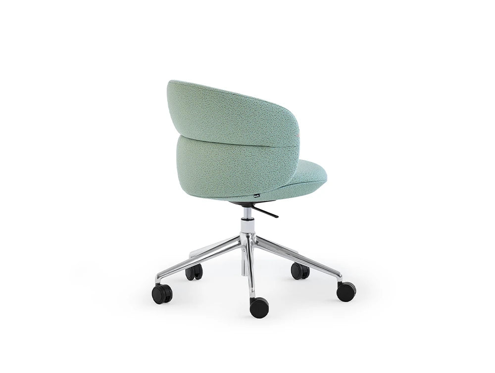 Ekori High Stool with Wooden Legs and Steel Footrest 7