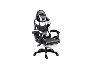 Eksa Lxw 50 Gaming Chair With Footrest Black White