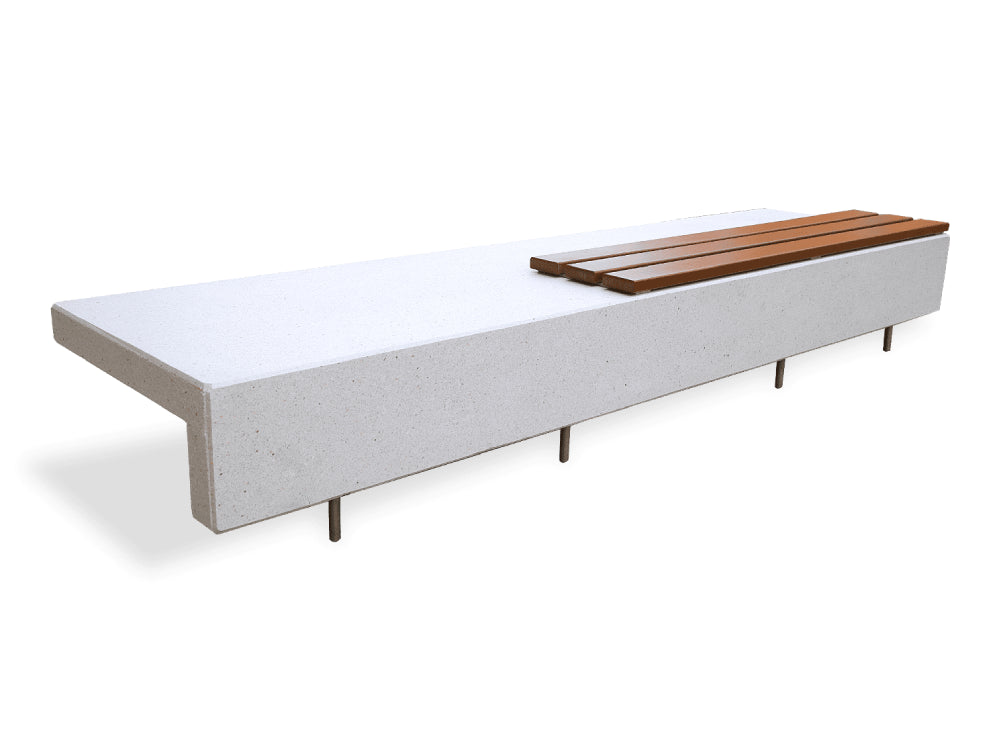 Ela Mad Rectangular Outdoor Bench