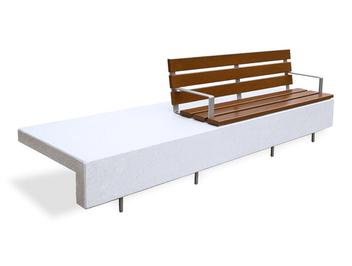 Ela Plus Rectangular Outdoor Bench