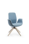 Ellie High Backrest Swivel Armchair With 5 Star Base 9