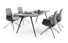 Ellie Low Backrest Swivel Armchair With 4 Star Base 2