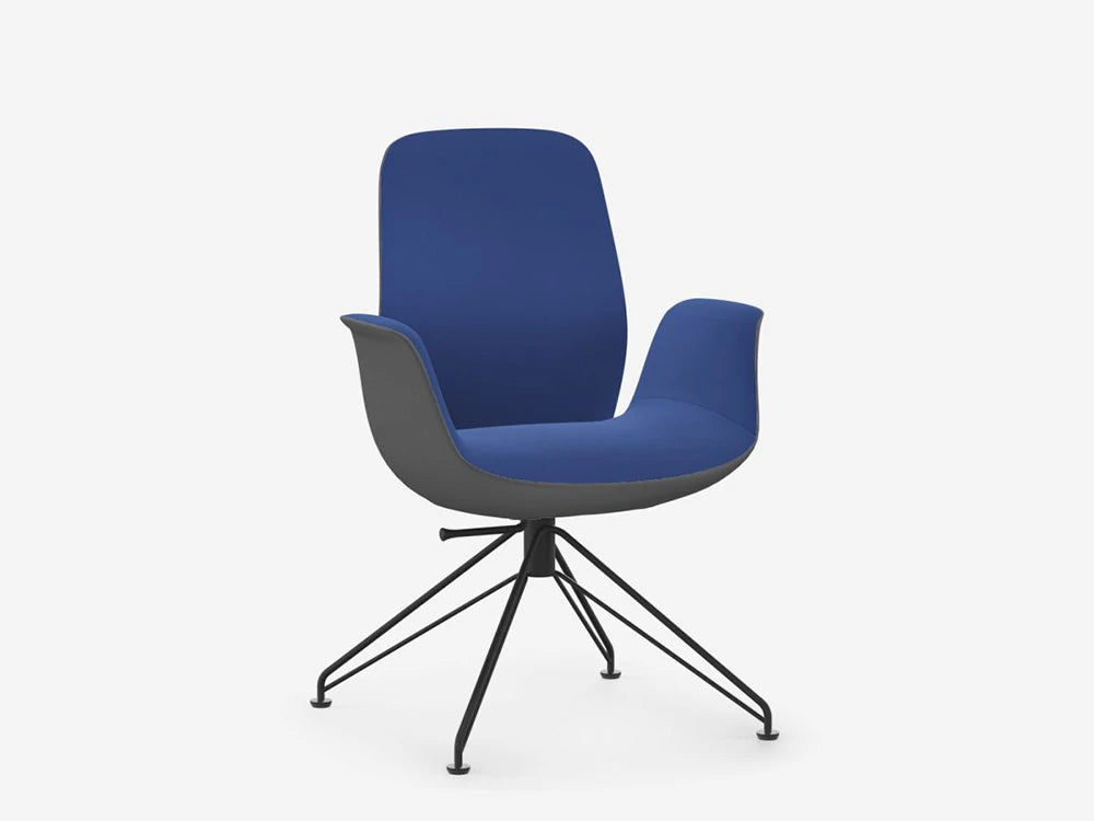 Ellie Low Backrest Swivel Armchair with Wire Frame PRO ELLIE20V3 EV 1 EV 9 BLK HC