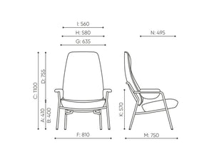 Epocc Soft Lounge Chair Dimensions