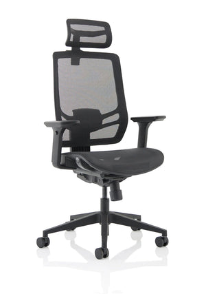 Ergo Twist Black Mesh Seat Mesh Back with Headrest Image 16