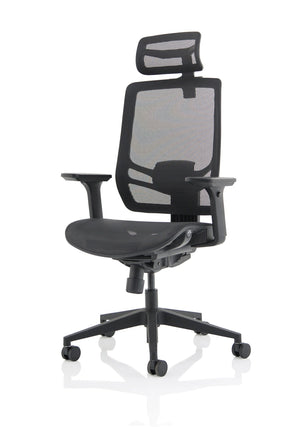 Ergo Twist Black Mesh Seat Mesh Back with Headrest Image 17