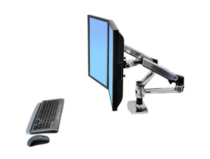 Ergotron Lx Dual Side By Side Desk Mount Lcd Arm Side