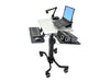 Ergotron Teachwell Mobile Digital Workspace Side Angle 