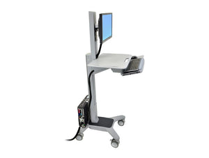 Ergotron Workfit C Single Ld Sit Stand Workstation Side Angle