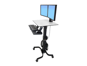 Ergotron Workfit C Sit Stand Workstation Dual Side Angle Adjusted