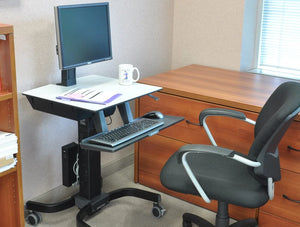Ergotron Workfit C Sit Stand Workstation Without A User