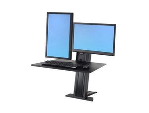 Ergotron Workfit Sr Dual Monitor Sit Stand Workstation Vertical