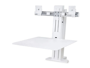 Ergotron Workfit Sr Dual Monitor Sit Stand Workstation In White Without Monitors
