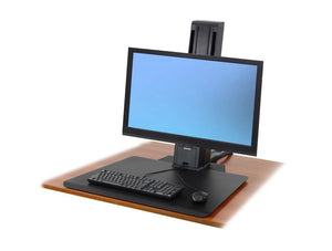 Ergotron Workfit Sr Sit Stand Workstation In Black Low