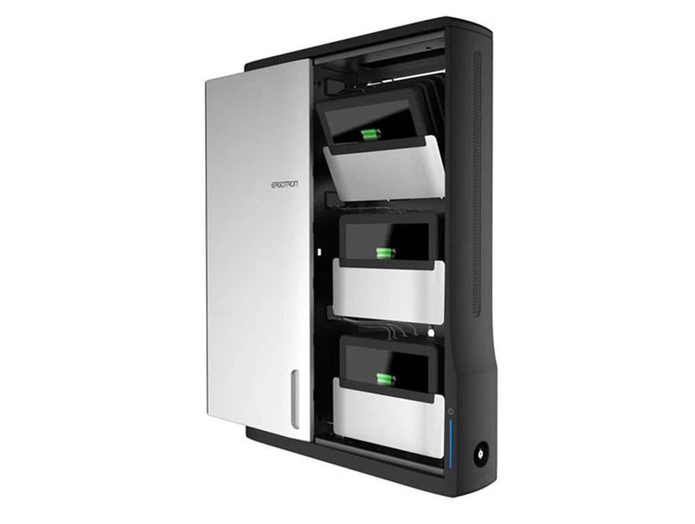 Ergotron Zip12 Charging Wall Cabinet For Mobile Devices