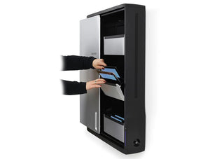 Ergotron Zip12 Charging Wall Cabinet For Ipads And Tablets
