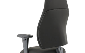 Esme Black Fabric Posture Chair With Height Adjustable Arms Image 14